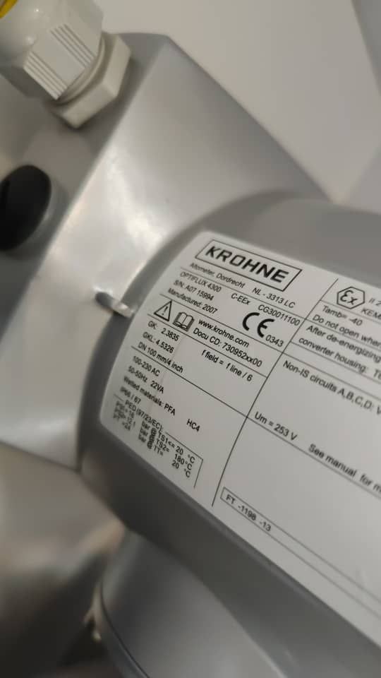 فلومتر کرونه KROHNE OPTIFLUX 4300 فلومتر کرونه KROHNE OPTIFLUX 4300